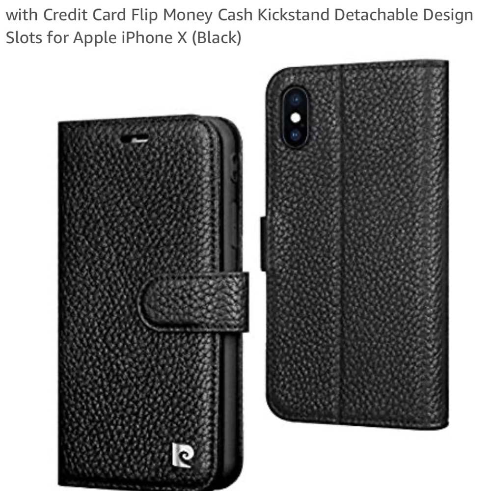 Authentic Pierre Cardin iPhone X holder Black